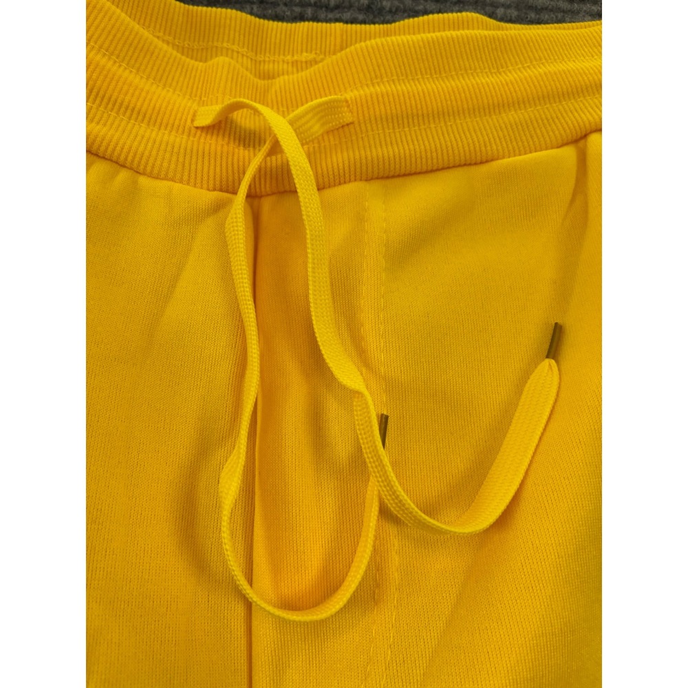 Yellow Sweatsuit Set Crewneck Sweatshirt and Joggers 3XL Fleece Lined Loungewear - Picture 9 of 12